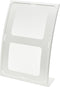 Deflecto 2305WEU Follderhouder (tafelmodel) Voor papierformaat: DIN A5 staand Wit, Transparant 1 stuk(s)