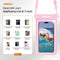 Drivv. Luxe Waterdicht Telefoonhoesje - Drijvend - Dubbele Klipsluiting - Tot 6.8 inch - Roze