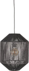 LABEL51 Ibiza Hanglamp - Zwart - Stof - 1-Lichts Cilinder
