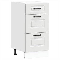 vidaXL - Keuken - onderkast - Kalmar - bewerkt - hout - wit