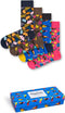 Happy Socks - Forrest Gift Box - Unisex - 4 paar sokken - Blauw Roze Oranje Bruin (4 paar)