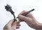 Pica 532/52 - Permanent Pen - Water- en weersbestendig - Wit