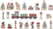 Little Dutch Advent kalender - Treinstation met 24 houten onderdelen - Educatief spel (2025)