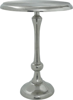 PTMD Norin Bijzettafel - 47 x 47 x 63,5 cm - Aluminium - Zilver