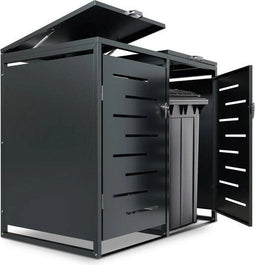 Juskys Arel - Containerberging - 2-Delig 120 l - Antraciet