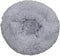 District 70 FUZZ - Hondenmand Zacht Pluche - Donutvorm - Lichtgrijs - Ø 80 cm (L)
