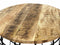 SVJ Salontafel Rond - 75 x 75 x 47 cm - Metaal - Zwart/Lichtbruin