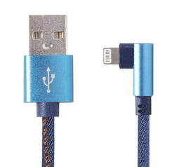 Gembird CC-USB2J-AMLML-1M-BL - Laad- en datakabel - USB A naar Micro-USB B/Lightning - Blauw Zwart