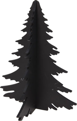 Boom hout kd 30 cm zwart kerstversiering