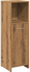 vidaXL - Badkamerkast - 30x30x95 - cm - bewerkt - hout - artisanaal - eikenkleur