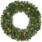 Decoris Kerstkrans - Diameter 60 cm - 50 warm LED lampjes - Groen