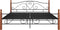 vidaXL - Bedframe - metaal - zwart - 180x200 - cm