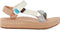 TEVA Midform Universal - Wandelsandalen - Klittenbandsluiting 3 cm plateauzool - Beige/Wit/Blauw