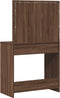 vidaXL - Kaptafel - met - LED - Verlichting - - - Bruin - Eiken - 78,5x41x135 - cm