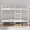 vidaXL - Stapelbed - zonder - matras - 90x190 - cm - staal - wit