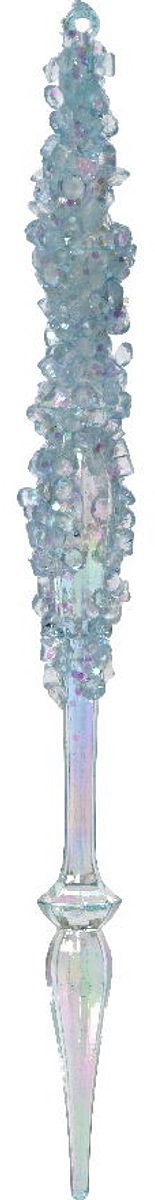 Ijspegel acryl l1b1h18 cm blauw/iris