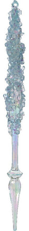 Ijspegel acryl l1b1h18 cm blauw/iris