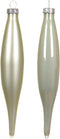 Ijspegel glas d3h15 cm wit mint 6st