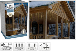 IJspegel Kerstverlichting 480 LEDS - 9,5 Meter - Voor Binnen & Buiten