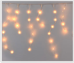 Ijspegelverlichting 640LED extra warm wit soft-wire transparant draad 12,7m