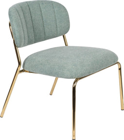 ANLI STYLE LOUNGE CHAIR JOLIEN GOLD/LIGHT GREEN