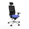 Bureaustoel met hoofdsteun Piqueras y Crespo 3D086N1 Licht Blauw