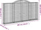 vidaXL - Schanskorven - 7 - st - gewelfd - 300x30x140/160 - cm - ijzer