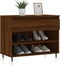 vidaXL - Schoenenkast - 70x36x60 - cm - bewerkt - hout - bruin - eikenkleur