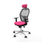 Jorquera Piqueras y Crespo 1D086G2 - Bureaustoel met hoofdsteun - Verstelbare hoogte - Roze