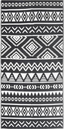 vidaXL - Buitenkleed - ARAKIL - 80x150 - cm - polypropeen - zwart