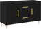 vidaXL - Sideboard - Zwart - Eiken - 100x36x60 - cm - Engineered - Wood