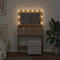vidaXL - Kaptafel - met - LED - Verlichting - in - Sonoma - Eiken - - - 79x41x135 - cm