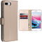 Accezz Hoesje Geschikt voor iPhone 8 Plus / 7 Plus Hoesje Met Pasjeshouder - Accezz Wallet Softcase Bookcase - goud