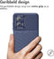iMoshion Hoesje Geschikt voor Motorola Moto G73 Hoesje Siliconen - iMoshion Thunder Backcover - Donkerblauw