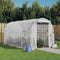 vidaXL - Tuinkas - met - stalen - frame - 8 - m² - 4x2x2 - m