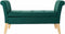 Kruk DKD Home Decor 8424001795512 Natuurlijk Hout Polyester Groen (130 x 44 x 69 cm)