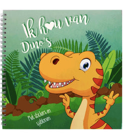 Ik hou van dino's sjabloonboek