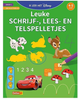 Ik leer met Disney 0 - Leuke schrijf-, lees- en telspelletjes Groep 1, 2de kleuterklas