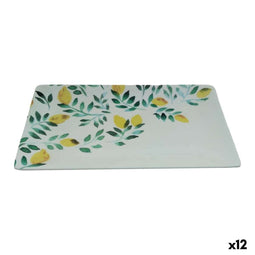 Snackdienblad La Mediterránea Citroen 25 x 15 x 2 cm (12 Stuks)