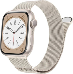 Podec Smartwatch - Magnetische RVS Strap - Milanese Mesh - Starlight