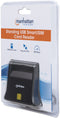 Manhattan 102025 - USB-Smartcard/SIM Chipkaartlezer - Veilige gegevensoverdracht - Zwart