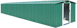 vidaXL - Tuinschuur - 257x779x181 - cm - gegalvaniseerd - staal - groen