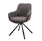 Dutchbone Oliver - Draaibare Eetkamerstoel - Microvezel Antraciet - 57x60x86 cm (2 stuks)