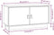 vidaXL - Tv-meubel - 80x34x40 - cm - massief - grenenhout - wit