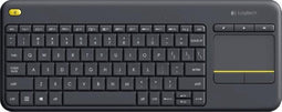 Logitech K400 Plus - Draadloos toetsenbord met touchpad - QWERTY - zwart