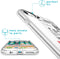 iMoshion Hoesje Geschikt voor iPhone SE (2022) / SE (2020) / 8 / 7 / 6s / 6 Hoesje Siliconen - iMoshion Design hoesje - Transparant / Meerkleurig / Shipping label