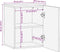 vidaXL - Badkamerwandkast - 38x33,5x48 - cm - massief - mangohout