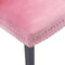 vidaXL - Eetkamerstoelen - 2 - st - fluweel - roze