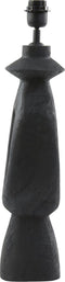 Light & Living Tafellamp Django - Mangohout - 58cm - Mat Zwart - excl. kap