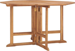 vidaXL - Tuintafel - inklapbaar - 110x110x75 - cm - massief - teakhout